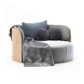 Round chair cloth armchair circle cradle